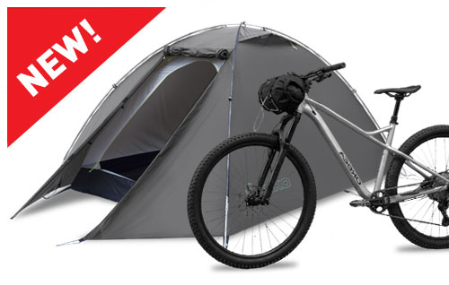 Biko bicycle tent with bikepacking bag